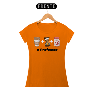 Nome do produto Camiseta Café + Paciência + Amor = Professor