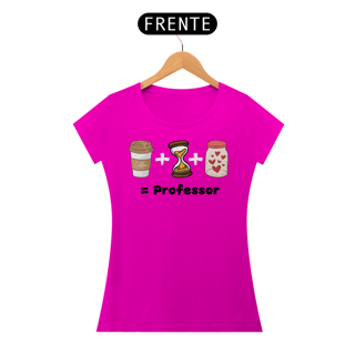 Nome do produto Camiseta Café + Paciência + Amor = Professor