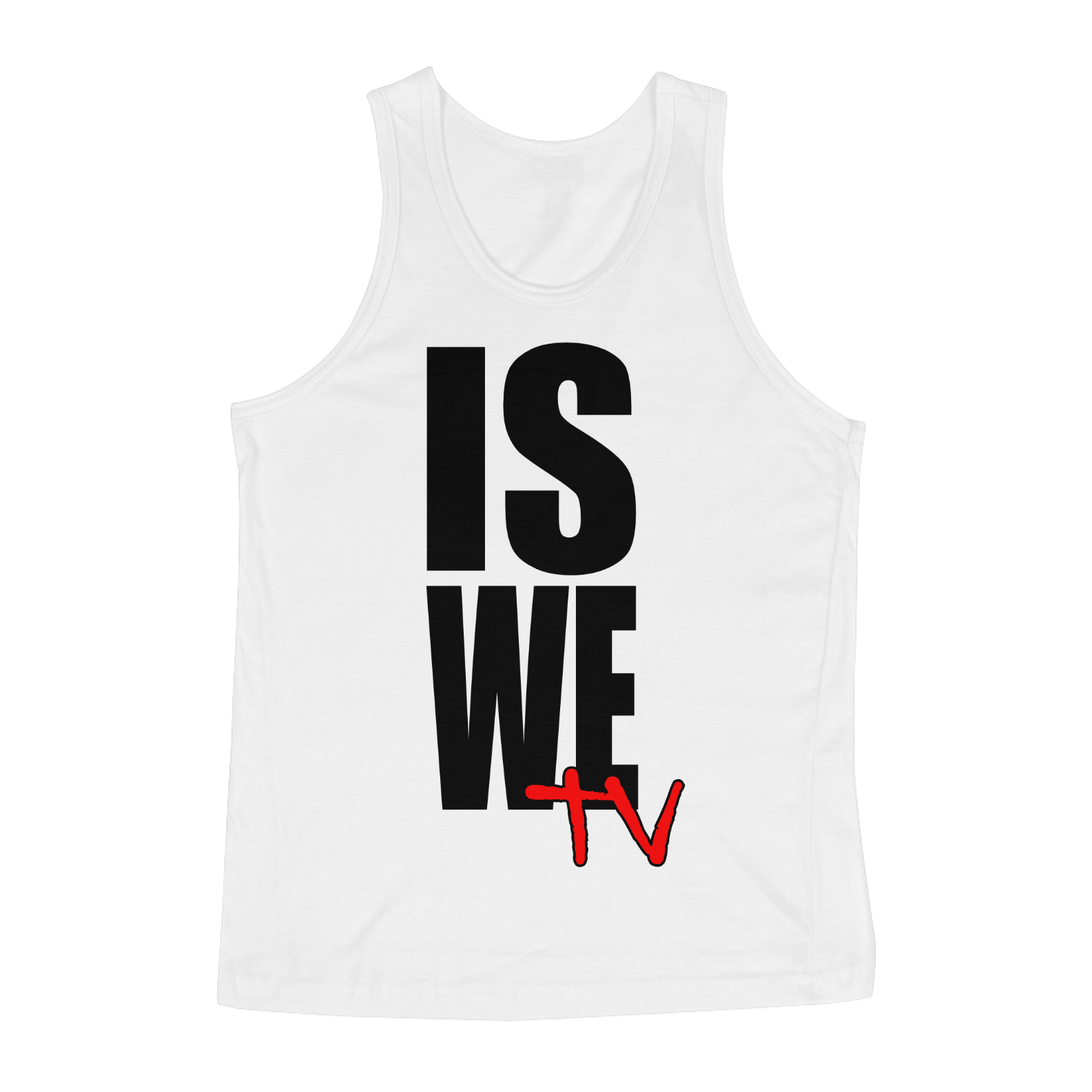 Camiseta Regata IS WE TV (LOGO PRETO - 2 CORES)