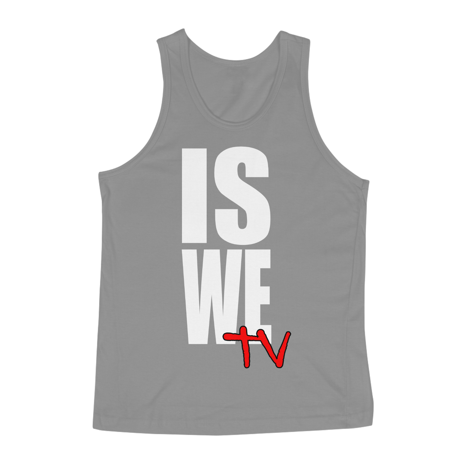 Camiseta Regata IS WE TV (LOGO BRANCO - 2 CORES)