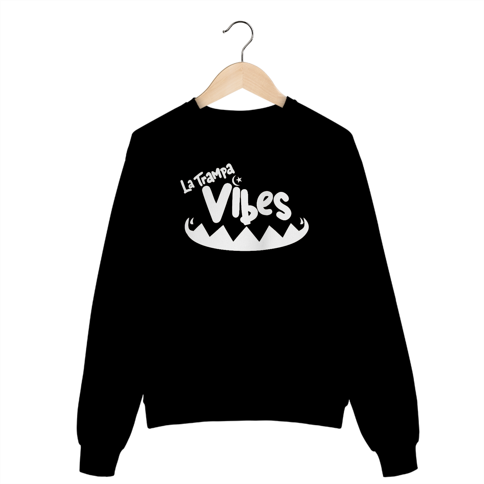 Moleton LA TRAMPA VIBES (LOGO BRANCO - VÁRIAS CORES)