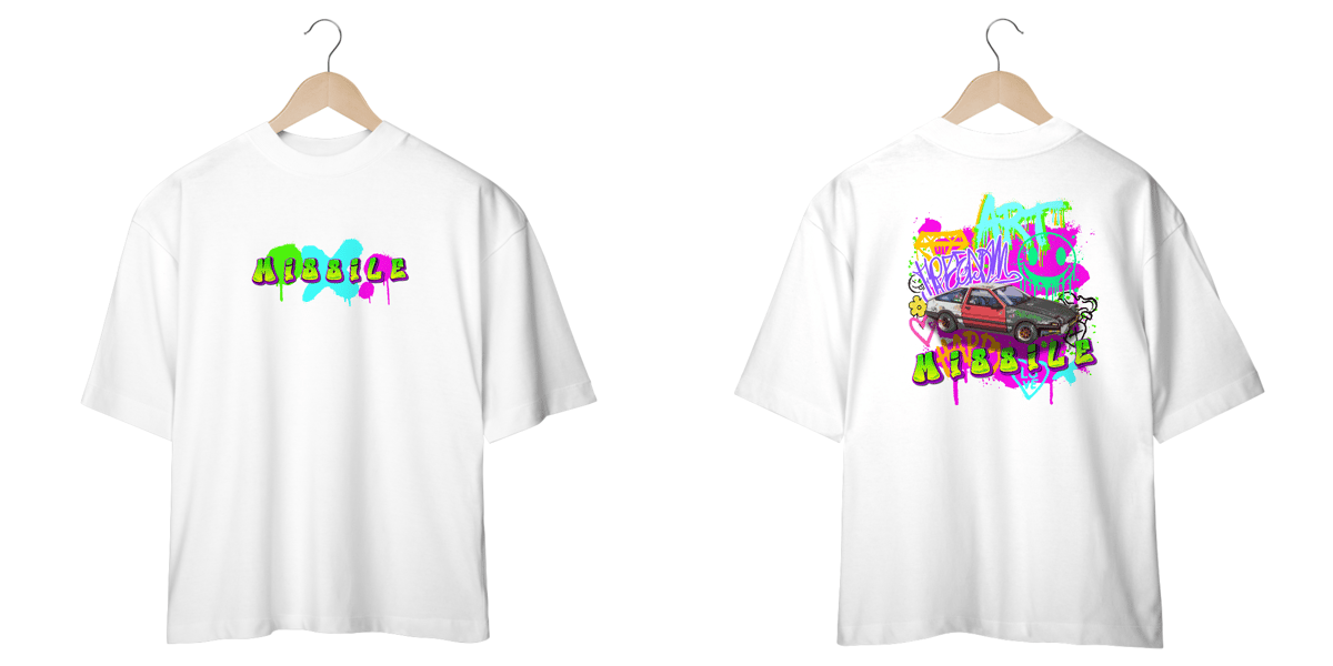 Nome do produto: Camiseta Oversized AE86 Missile