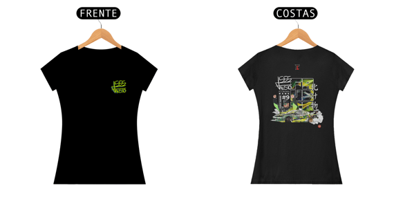 Camiseta Feminina Yukio Fausto x Touge Line – Edição Exclusiva Brasil