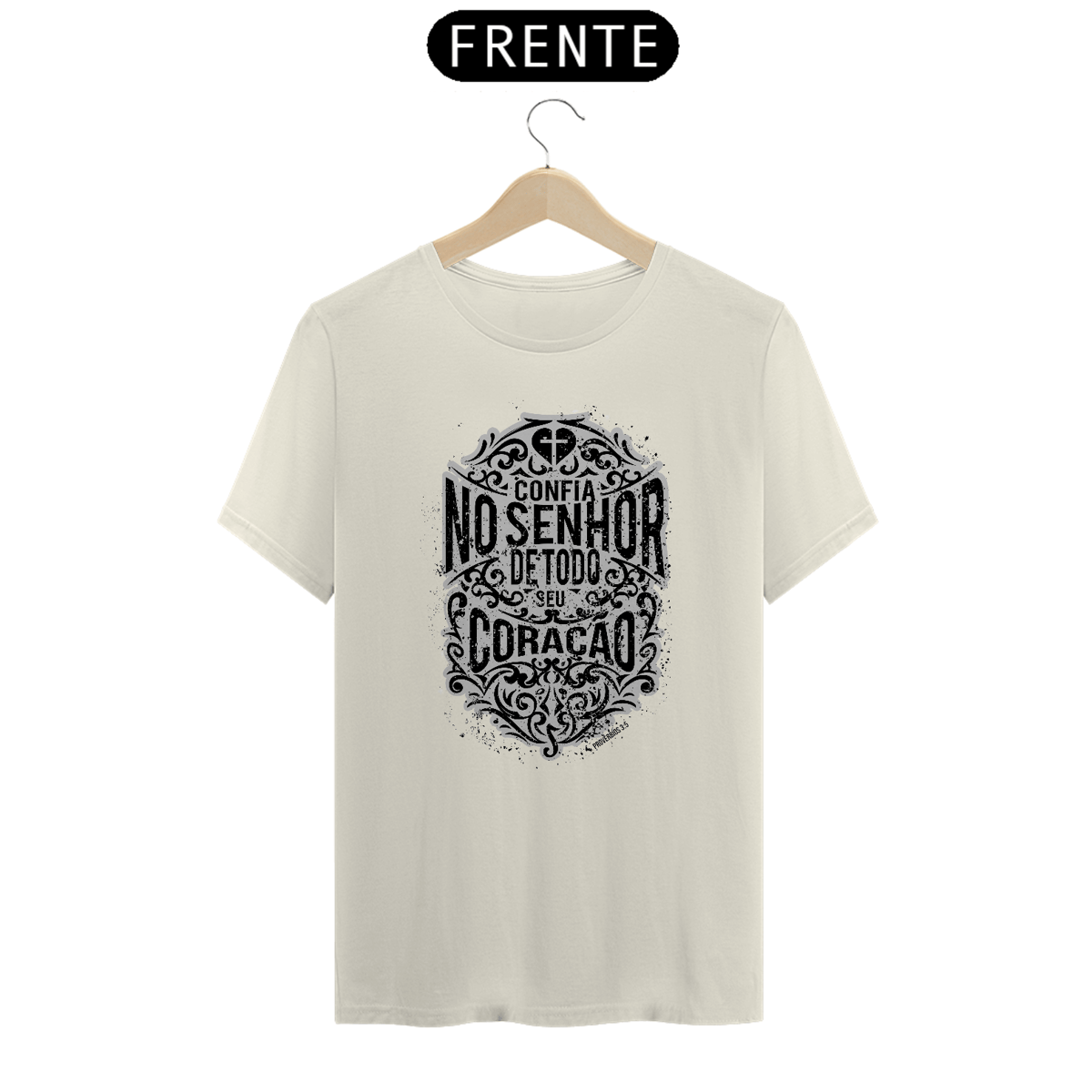 Nome do produto: Camiseta Cristã-Fé e Estilo em um Só Lugar