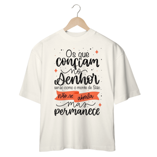 Nome do produto camiseta cristã Oversized-Fé e Estilo em um Só Lugar