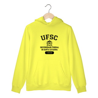 Nome do produto Moletom Canguru UFSC - LETRA PRETA
