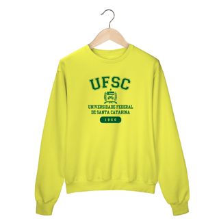 Nome do produto Moletom Careca UFSC - LETRA VERDE