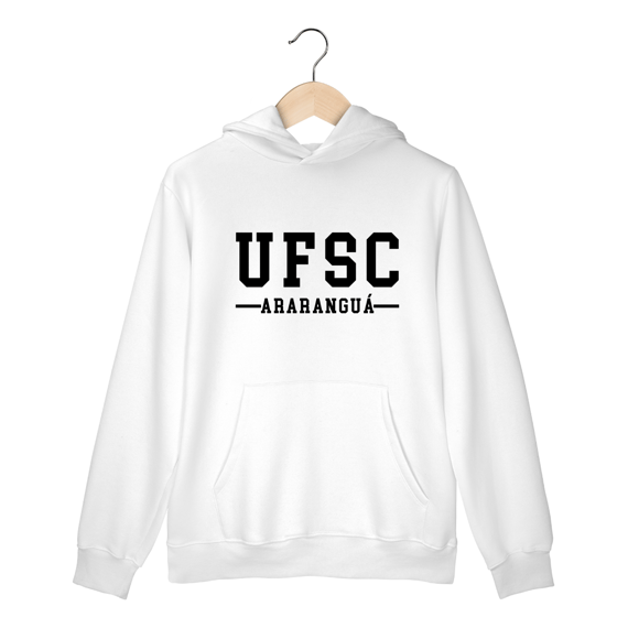 Moletom Básico UFSC Araranguá Letra Preta