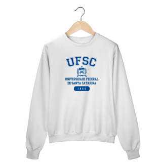 Moletom Careca UFSC - LETRA AZUL