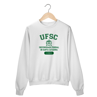 Moletom Careca UFSC - LETRA VERDE