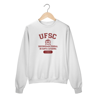 Nome do produto Moletom Careca UFSC - LETRA VERMELHA
