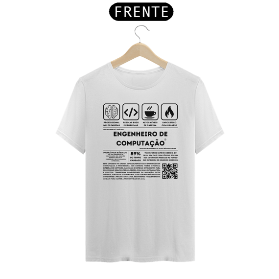 Camiseta Engenheiro de Computação - LETRA PRETA