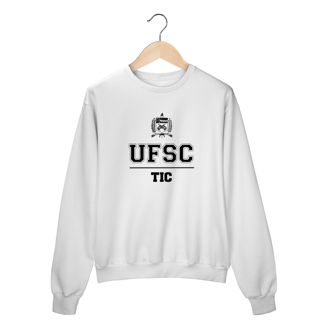 Nome do produto Moletom Careca UFSC TIC - LETRA PRETA