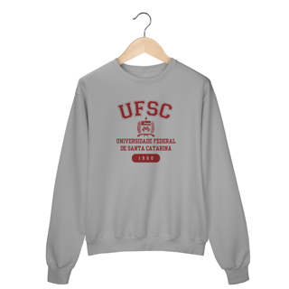 Nome do produto Moletom Careca UFSC - LETRA VERMELHA