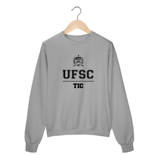 Nome do produto Moletom Careca UFSC TIC - LETRA PRETA