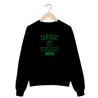 Nome do produto Moletom Careca UFSC - LETRA VERDE