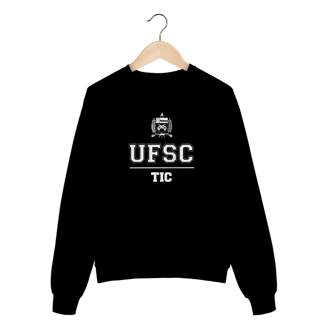 Moletom Careca UFSC TIC - LETRA BRANCA