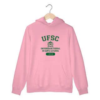 Nome do produto Moletom Canguru UFSC - LETRA VERDE