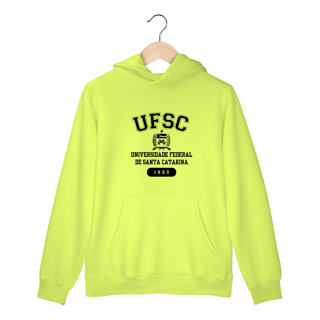 Nome do produto Moletom Canguru UFSC - LETRA PRETA