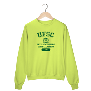 Nome do produto Moletom Careca UFSC - LETRA VERDE