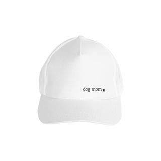 Nome do produto Boné Americano com Tela - Dog Mom