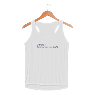 Regata UV Feminina - Cardio, Caminhar com meu Dog
