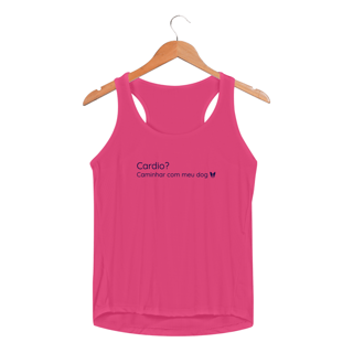 Nome do produto Regata UV Feminina - Cardio, Caminhar com meu Dog