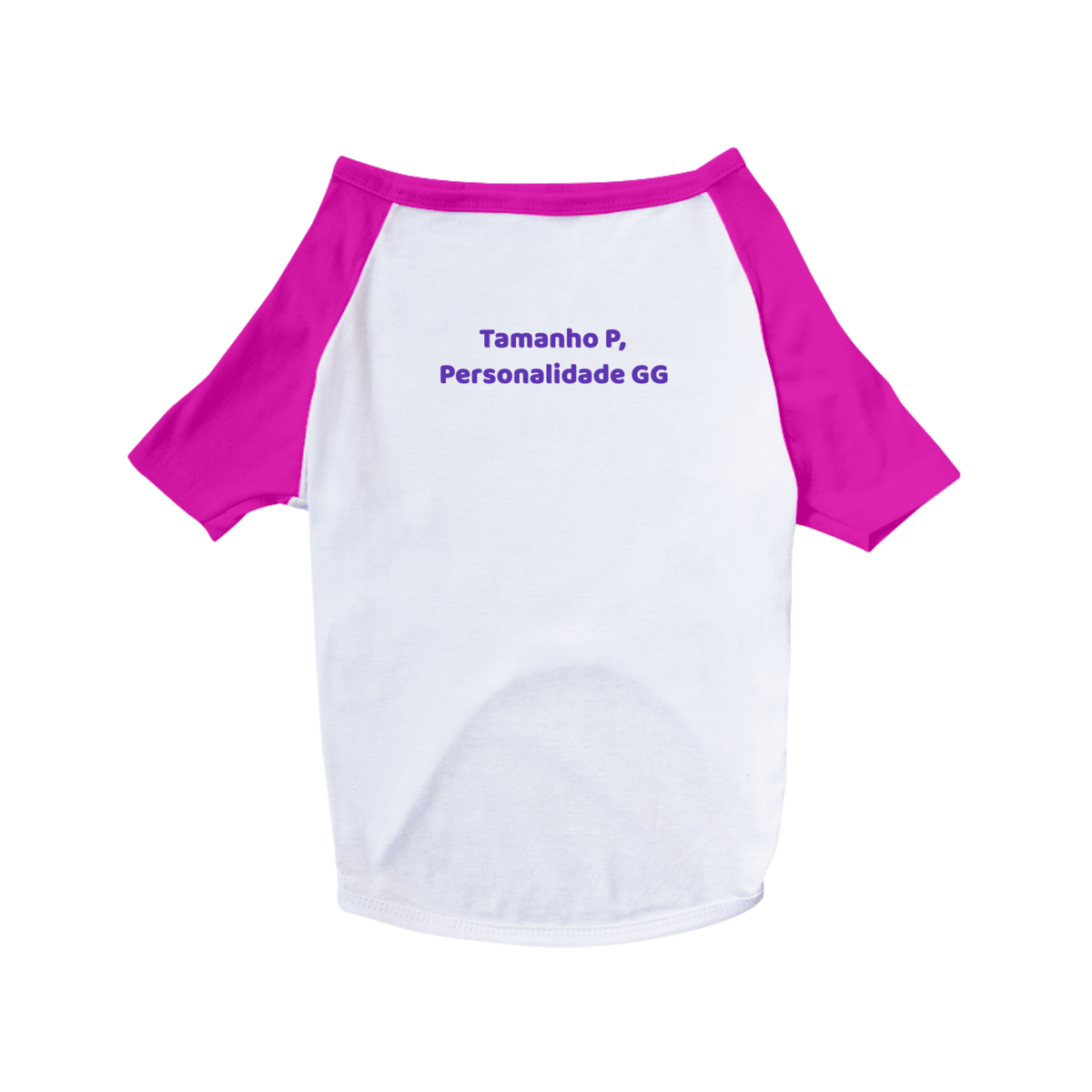 Nome do produto: Camiseta Pet - Tamanho P, Personalidade GG