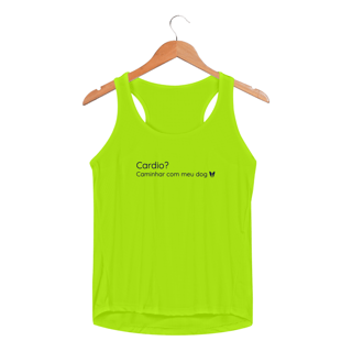 Nome do produto Regata UV Feminina - Cardio, Caminhar com meu Dog