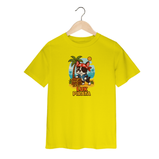 Nome do produto Camiseta Infantil Pirata – Aventura Estrelada - 2 a 8 anos
