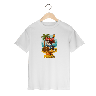 Nome do produto Camiseta Infantil Pirata – Aventura Estrelada - 2 a 8 anos