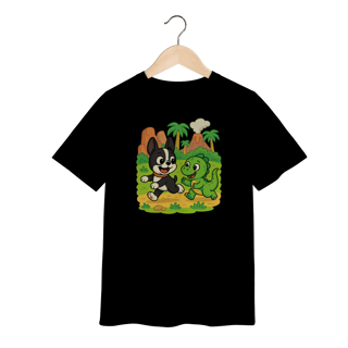 Camiseta Infantil - Luk & Amigo Dinossauro Baby - 2 a 8 anos