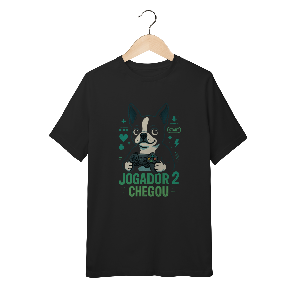 Nome do produto: Camiseta Infantil Gamer – Jogador 2 Chegou - 10 a 14 anos