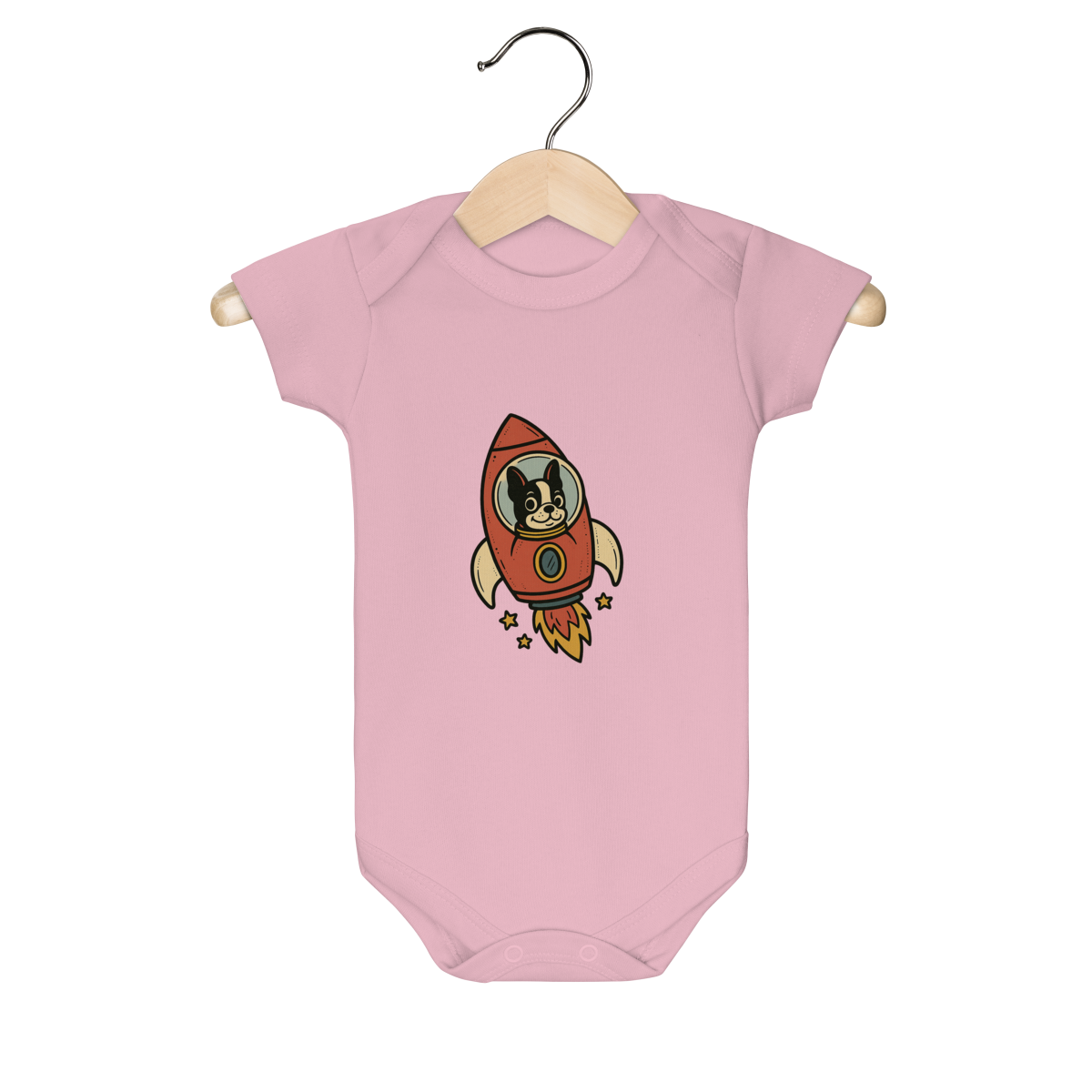Nome do produto: Body Infantil - Foguete de Estrelinhas