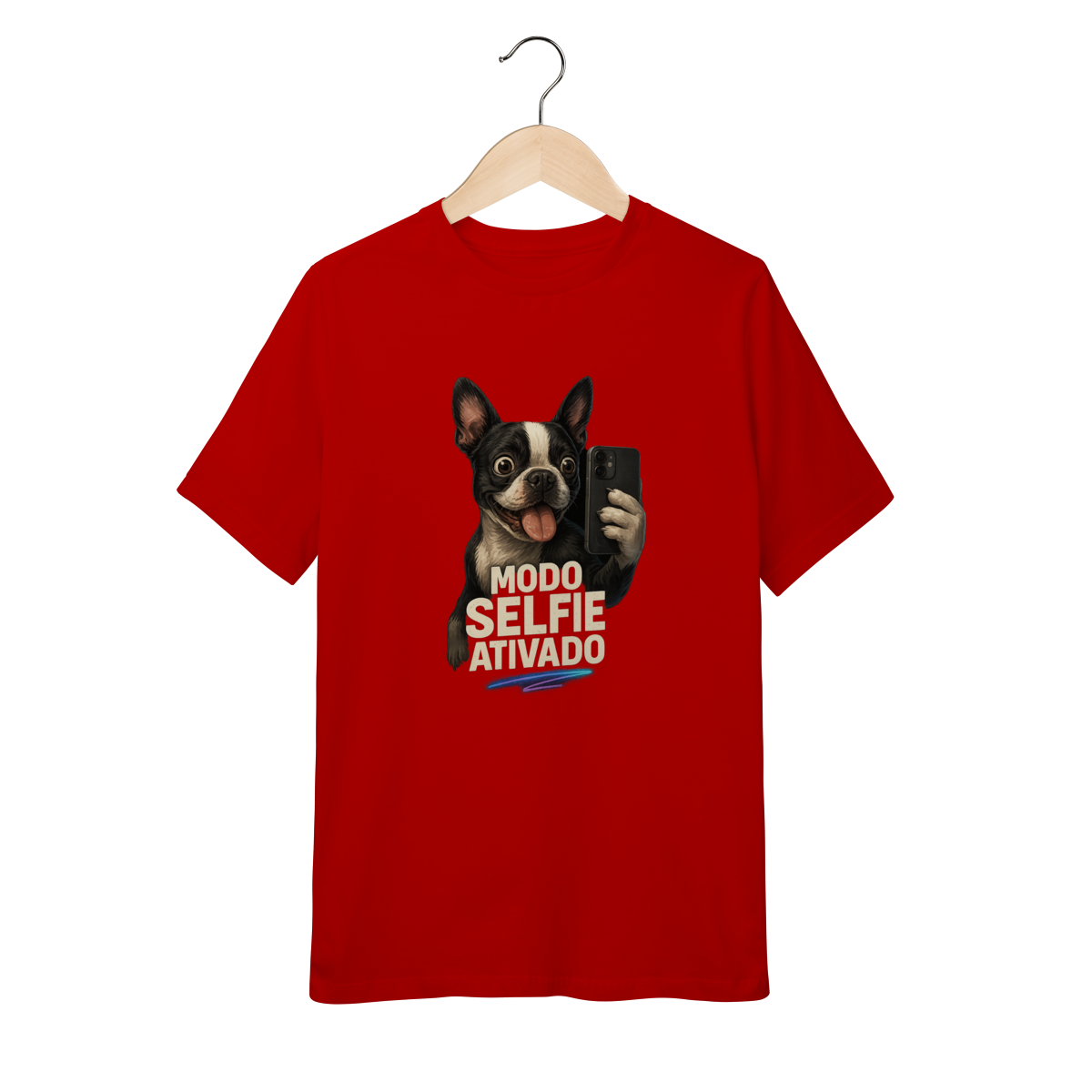Nome do produto: Camiseta Infantil Modo selfie ativado - 10 a 14 anos