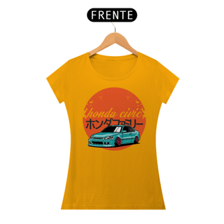 Nome do produtoCamiseta Gearhead Feminina - Honda Civic - Babylong