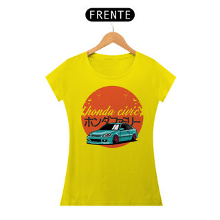 Nome do produtoCamiseta Gearhead Feminina - Honda Civic - Babylong
