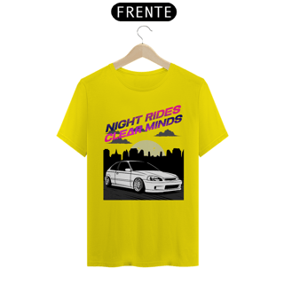 Nome do produtoCamiseta Automotiva Civic - Night Rides Clear Minds