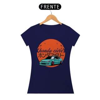 Nome do produtoCamiseta Gearhead Feminina - Honda Civic - Babylong