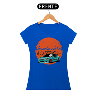 Nome do produtoCamiseta Gearhead Feminina - Honda Civic - Babylong
