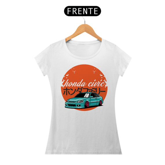 Camiseta Gearhead Feminina - Honda Civic - Babylong