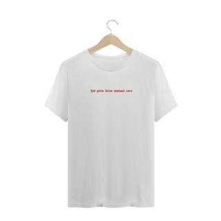 Nome do produtoCamiseta Plus Size - Hot girls drive manual cars