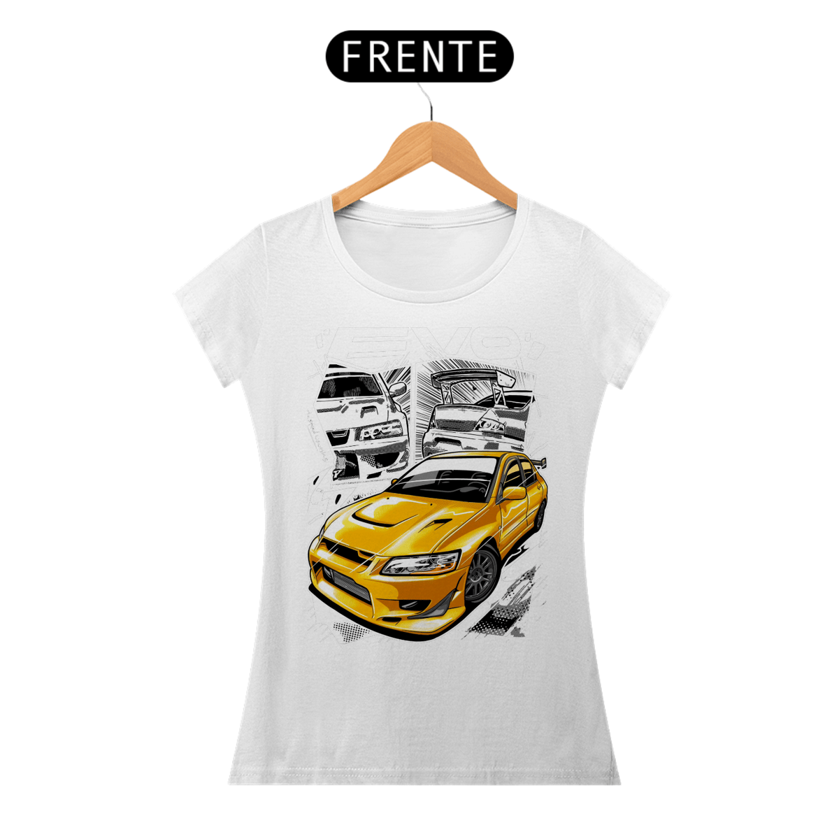 Nome do produto: Camiseta Feminina - Lancer EVO