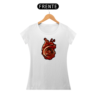 Nome do produtoCamiseta baby long Feminina - Coração Turbinado