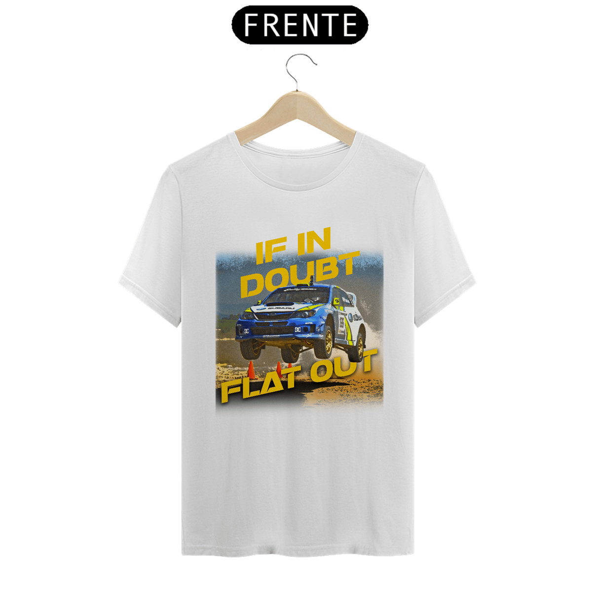 Nome do produto: Camiseta Subaru - If in doubt, flat out