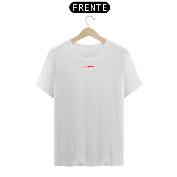 Camiseta gearhead Citroen Racing minimalista - Branca