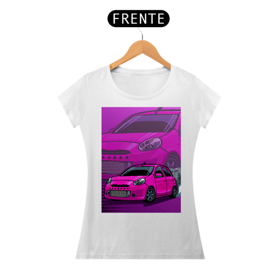 Camiseta Automotiva Feminina - Nissan March