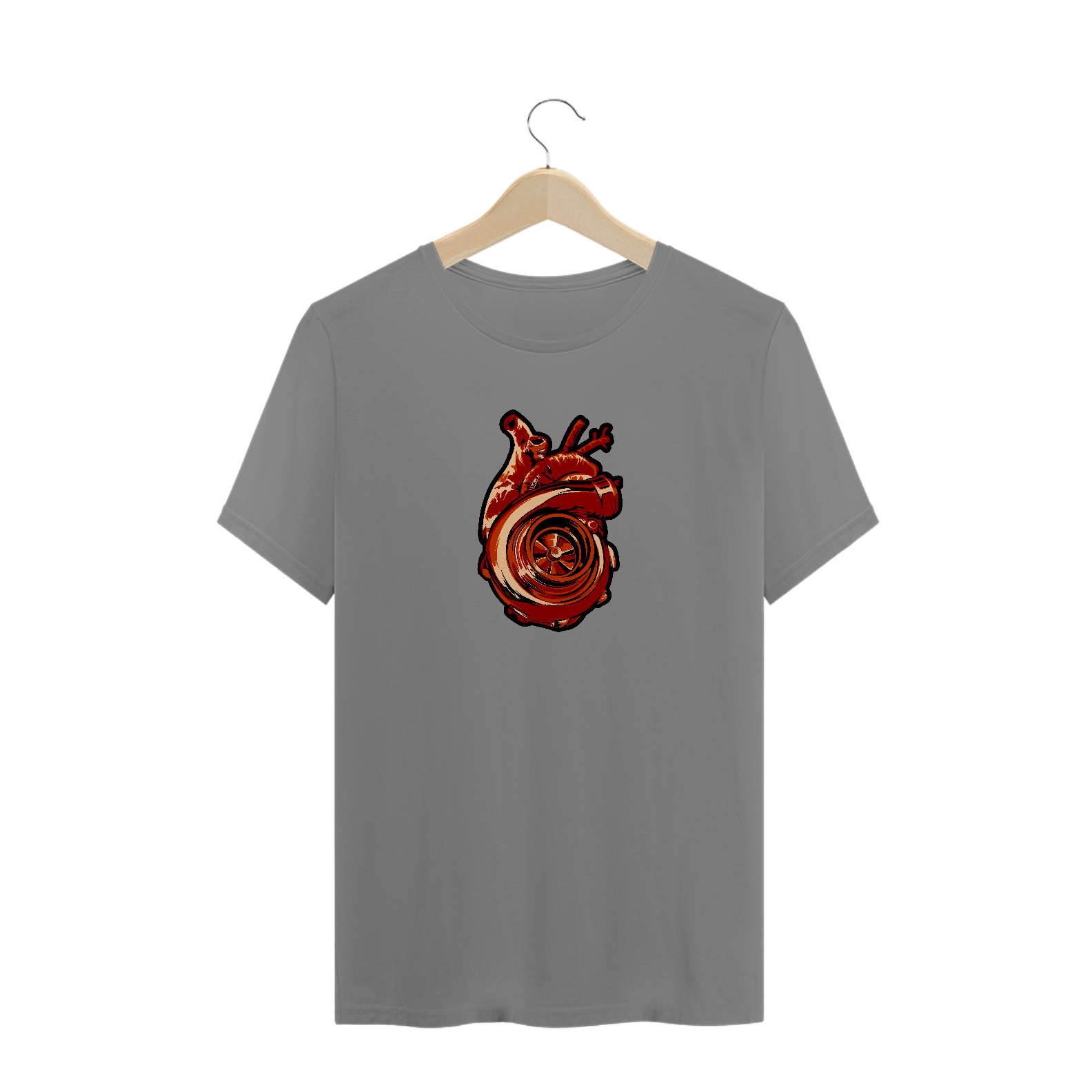 Camiseta plus size - Coração Turbinado