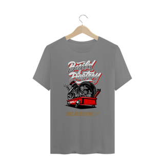 Nome do produtoCamiseta Plus Size - Build & Destroy - Because Race Car