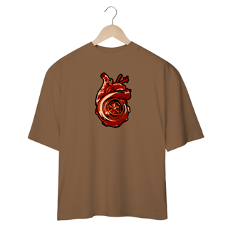 Nome do produtoCamiseta Oversized - Coração Turbinado